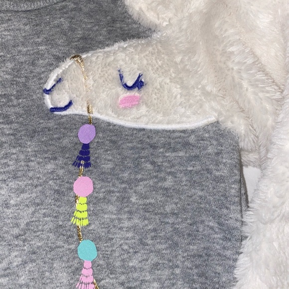 Girls 4T sweater sweatshirt llama gap old navy - Picture 4 of 6